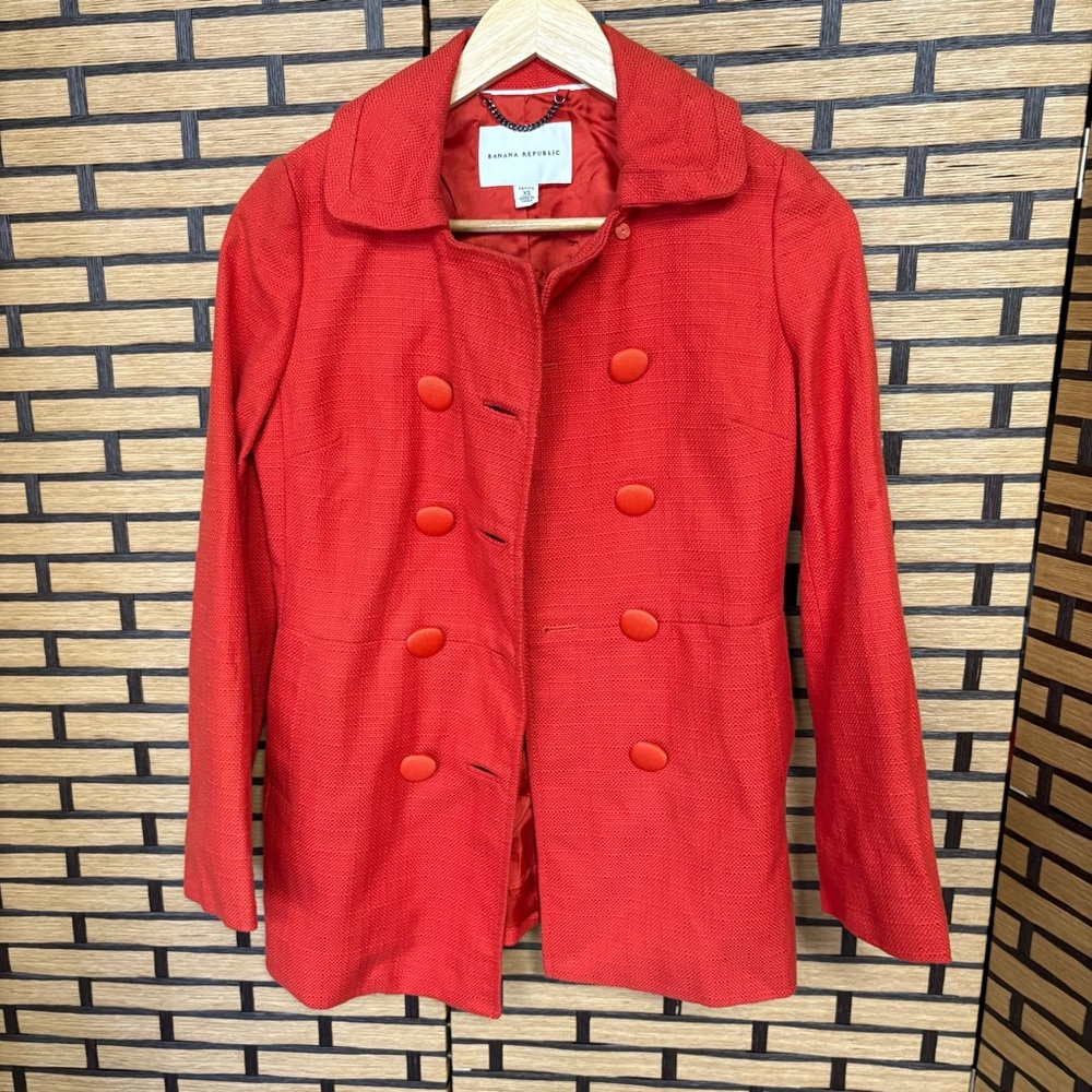 Banana Republic Orange Jacket Size XS Petite‎